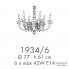 Possoni 1934-6 — Потолочный подвесной светильник RICORDI DI LUCE