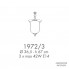 Possoni 1972-3-SC — Потолочный подвесной светильник FUORI DAL TEMPO