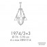 Possoni 1974-3-3 — Потолочный подвесной светильник FLOREALE