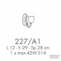 Possoni 227-A1 — Настенный накладной светильник RICORDI DI LUCE