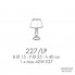 Possoni 227-LP-Brass — Настольный светильник RICORDI DI LUCE