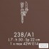 Possoni 238-A1 — Настенный накладной светильник NOVECENTO