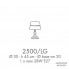 Possoni 2500-LG — Настольный светильник ALABASTRO
