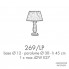 Possoni 269-LP — Настольный светильник RICORDI DI LUCE