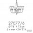 Possoni 27077-6 — Потолочный подвесной светильник RICORDI DI LUCE