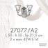 Possoni 27077-A2 — Настенный накладной светильник RICORDI DI LUCE