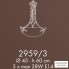 Possoni 2959-3 — Потолочный подвесной светильник ALABASTRO