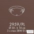 Possoni 2959-PL — Потолочный накладной светильник ALABASTRO