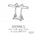 Possoni 3009BK-L — Настольный светильник NOVECENTO