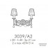 Possoni 3039-A2 — Настенный накладной светильник RICORDI DI LUCE