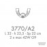 Possoni 3770-A2 — Настенный накладной светильник RICORDI DI LUCE