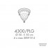 Possoni 4300-PLG — Потолочный накладной светильник RICORDI DI LUCE
