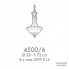 Possoni 4500-6 — Потолочный накладной светильник RICORDI DI LUCE