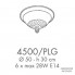 Possoni 4500-PLG — Потолочный накладной светильник RICORDI DI LUCE