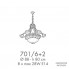 Possoni 701-6-2 — Потолочный подвесной светильник FLOREALE