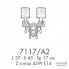 Possoni 7117-A2 — Настенный накладной светильник RICORDI DI LUCE