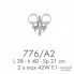 Possoni 776-A2 — Настенный накладной светильник NOVECENTO