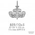 Possoni 859-10-5 — Потолочный подвесной светильник RICORDI DI LUCE