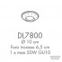 Possoni DL7800 — Потолочный встраиваемый светильник NOVECENTO