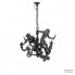 Seletti 14866 — Потолочный подвесной светильник Monkey Chandelier Black