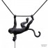Seletti 14916 — Потолочный подвесной светильник The Monkey Lamp Swing Black