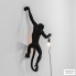Seletti 14921 — Уличный настенный накладной светильник MONKEY LAMP BLACK
