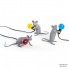 Seletti 14940 — Настольный светильник Mouse Lamp Grey Lop