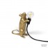 Seletti 15070 GLD — Настольный светильник Mouse Lamp Gold Step