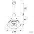 SLV 1001266 — Потолочный подвесной светильник BATO 35