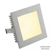 SLV 112732 — Светильник настенный встраиваемый FLAT FRAME Basic, квадратный, серебристо-серый, G4, max. 20W