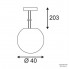 SLV 165410 — Потолочный подвесной светильник ROTOBALL 40