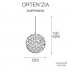 Terzani 0M40SE7C8F — Потолочный подвесной светильник ORTEN'ZIA D20 Nickel