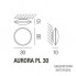 Vistosi AURORA PP 30 E27 BC CR — Потолочный накладной светильник AURORA