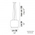 Vistosi BOT SP 35 E27 BC CR BC — Потолочный подвесной светильник BOT
