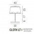Vistosi CLOTH LT G E27 BC CM CR — Настольный светильник CLOTH