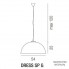 Vistosi DRESS SP G E27 BC CR — Потолочный подвесной светильник DRESS