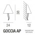 Vistosi GOCCIA AP E27 BC CR BC — Настенный накладной светильник GOCCIA
