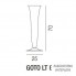 Vistosi GOTO LT G E27 BC — Настольный светильник GOTO