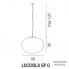 Vistosi LUCCIOLA SP G E27 BC NI — Потолочный подвесной светильник LUCCIOLA