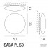 Vistosi SABA PP 50 E27 BC BC — Потолочный накладной светильник SABA