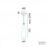 Wever & Ducre 210163W1+90019014 — Потолочный подвесной светильник CORK 1.0 LED 2200K WHITE bottle 2