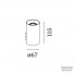 Wever & Ducre 300220L0 — Настенный накладной светильник RAY MINI 1.0 PAR16 ALU BRUSH
