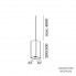Wever & Ducre 90052010 + 3 x 227664P — Потолочный подвесной светильник DOCUS MULTI SUSP 3.0 LED DIM P