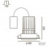 XAL 048-2310417F + 060-02017 — Потолочный встраиваемый светильник INVISIBLE trimless 80 square 1 lamp