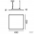 XAL 059-2211517P — Потолочный подвесной светильник TASK 450 Square Suspended