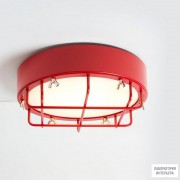 Zava Cantiere C Carmine red + grid — Потолочный накладной светильник
