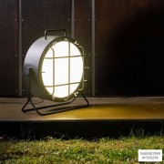 Zava Cantiere F Jet black + grid outdoor — Уличный напольный светильник