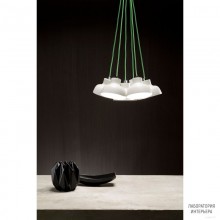 Zava Coco 6 S Pure white Lawn green rayon — Потолочный подвесной светильник