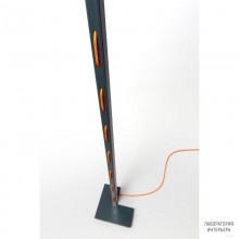 Zava Stitch F Anthracite grey Orange rayon — Напольный светильник