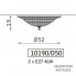 Zonca 10190 D50 108 MAT — Светильник потолочный накладной Mattoncino